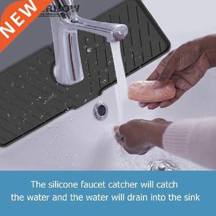 Silicone Faucet Mat For Kitchen Sink Splash Guard Bathroom