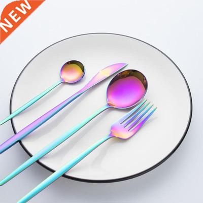 New Stainless Steel Gold Cutlery Set 30Pcs/Set Steak Knife