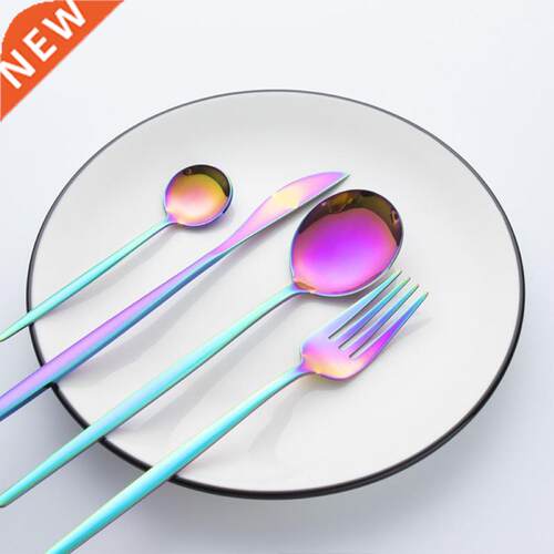 New Stainless Steel Gold Cutlery Set 30Pcs/Set Steak Knife
