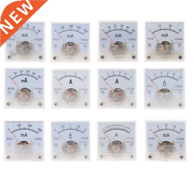2021 New 91C4 Ammeter DC Analog Current Meter Panel Mechanic