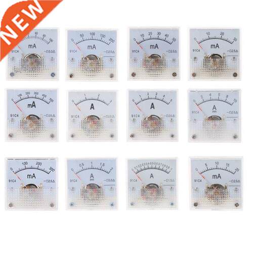 2021 New 91C4 Ammeter DC Analog Current Meter Panel Mechanic