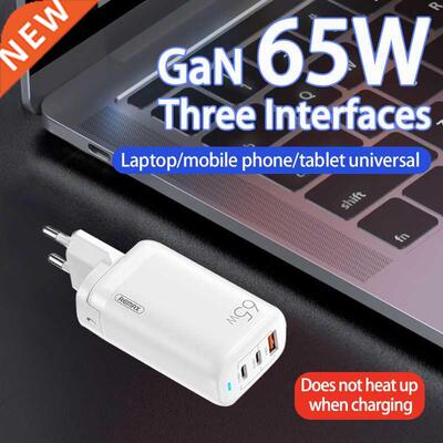 65W GaN Wall Charger Charging PD4.0 3.0 Type US EU UK