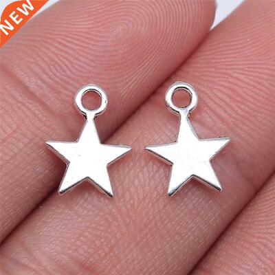 WYSIWYG 40pcs 11x8mm 3 Colors Tiny Star Charm Star Pendant F