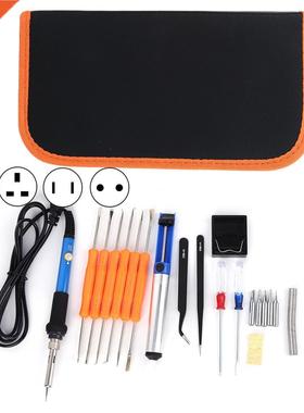 19Pcs 60W Electric Soldering Iron Set Safe Durable Repair We