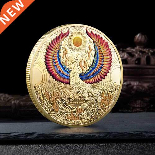 Creative Phoenix Nirvana Zodiac Commemorative Coin Colored W