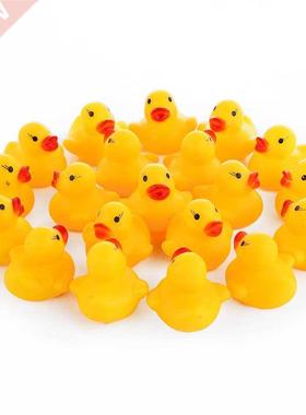 10pcs/lot Cute Baby Kids Squeaky Rubber Ducks Bath Bathe Roo