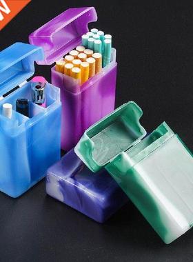 Cigarette Case With Compartments Portable Plastic Cigarette