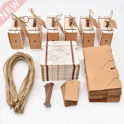10/20pcs Travel Suitcase Candy Box Kraft Paper Gift Boxes We