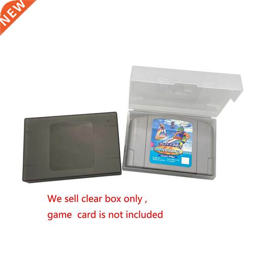 10 PCS a lot Transparent Storage Box Protector box for N64 C