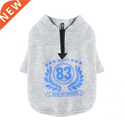 2 Colors Optional Pretty Number Pattern Print Dog Clothes