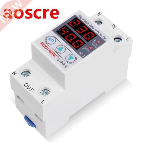 SVP916 Adjustable Voltage Surge Protector Relay 220V 40/63/8
