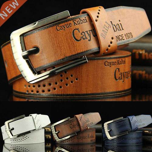 Men's Casual Retro Antique Hollow BeltMen's Leather High Qua