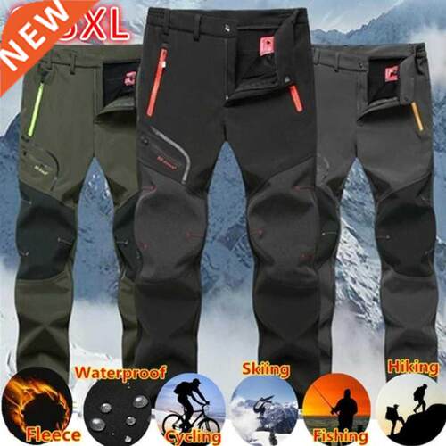 Men's Pants Winter Fleece Warm Oversized Outdoor Hiking Camp
