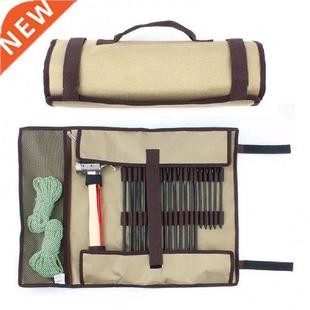 Portable Outdoor Camping Tent Nail Bag Kit Storage Sack