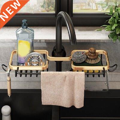 Kitchen Sink faucet Dishwashing brush sponge Drain rack