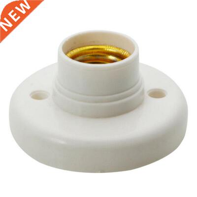 E27 Screw Base Lampholder Bulb Socket HolderWhite Round Ad