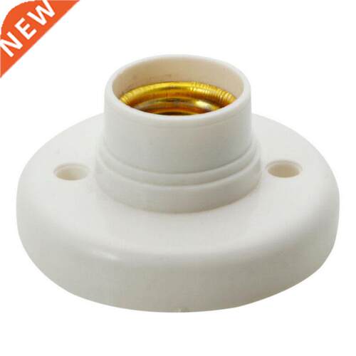 E27 Screw Base Lampholder Bulb Socket HolderWhite Round Ad