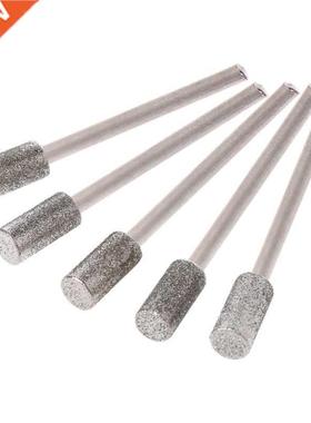 5PCS Diamond Coated Cylindrical Burr 4mm Chainsaw Sharpener