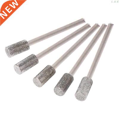 5PCS Diamond Coated Cylindrical Burr 4mm Chainsaw Sharpener