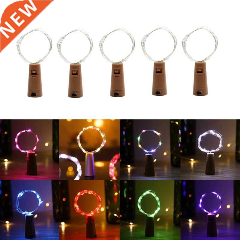 5PCS/Lot Christmas Led Copper String Light Wine Bottle Cork