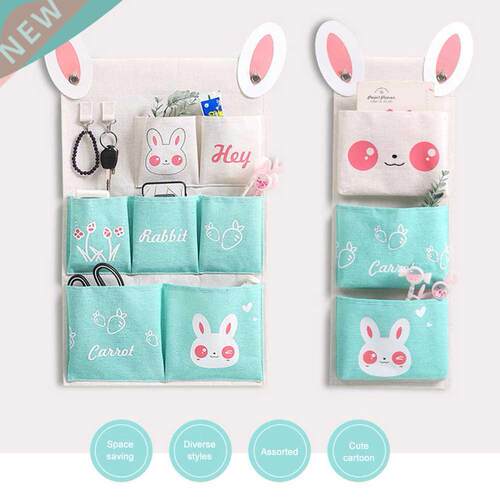 7 Pocket Hanging Storage Bags Closet Wall Hanging