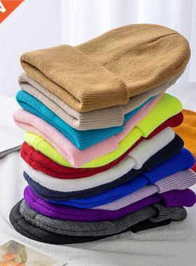 New Unisex Multicolor Autumn &p; Winter eanie Hat Men asic D