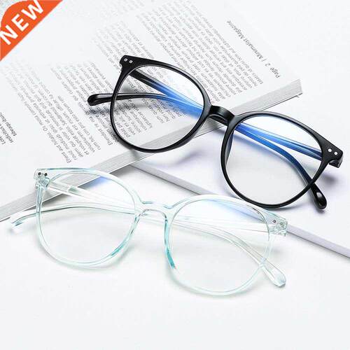 Transparent Glasses Woman Lens Anti Blue Light Glasses Men E