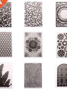 Leaf Plastic Embossing Folder Template  Scrapbook Photo A