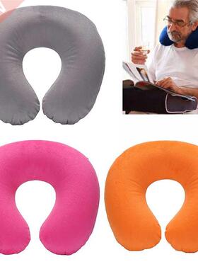 1pcs Home U Shaped Pillow Travel Pillow Particles Neck Car