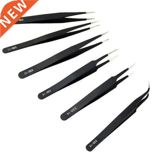 Safe Anti-Static Stainless Steel Tweezers Set Maintenance Re