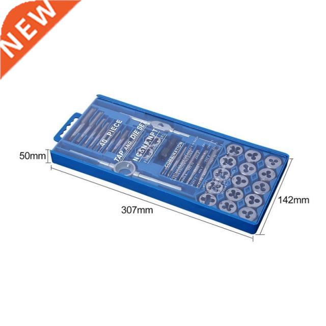 40PCS tap die set M3-M12 Screw Thread Metric Taps wrench Di