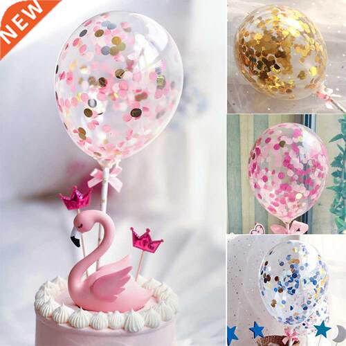 1PC Creative 5 Inch Balloon Cake Topper Set Birthday Party