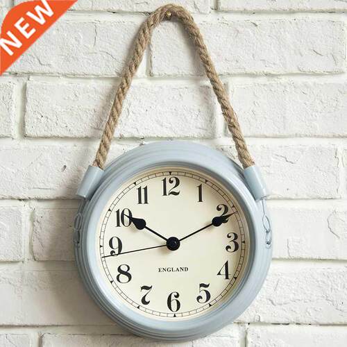 Metal Wall Clock Vintage Decor Home Living Room Wall Hanging