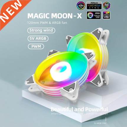 COOLMOON 120mm Case Fan Cooler 12V 4Pin PWM PC Computer Cool