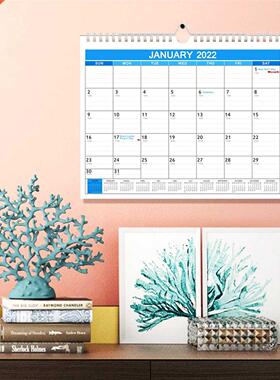 Wall Calendar with Coil Christmas Decoration Organize Life