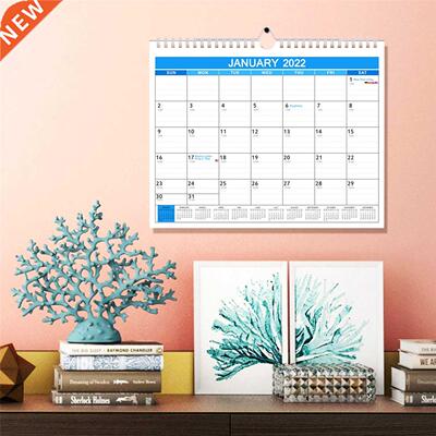 Wall Calendar with Coil Christmas Decoration Organize Life
