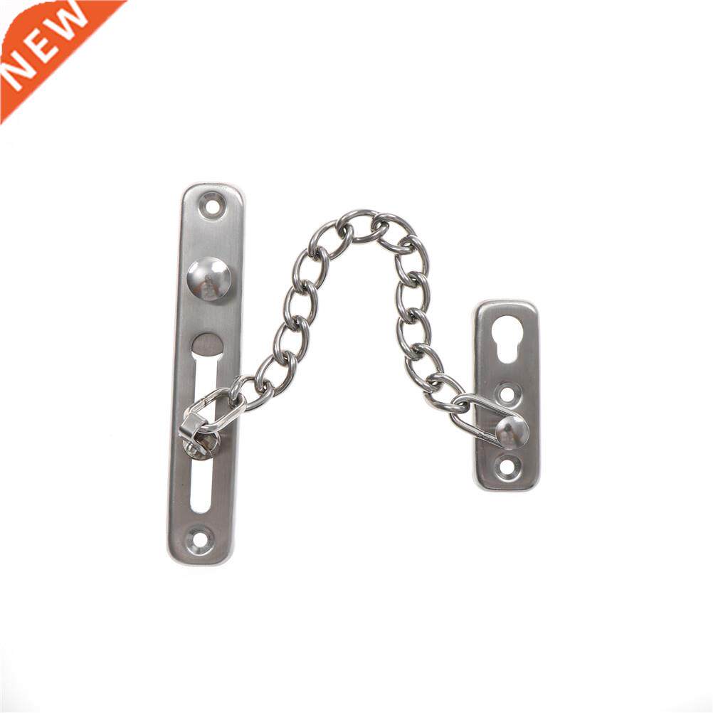 Modern Chrome Chain Door Safety Guard Latch Security Peep Bo