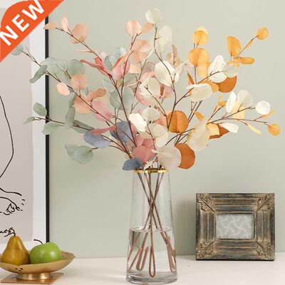 Autumn Artificial Plant Faux Leaves Eucalyptus Long Branch W