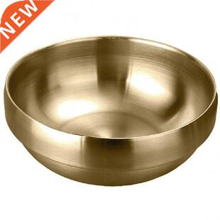 Insulated Kitchen Stainless Heat Soup Bowl Rice Steel Round