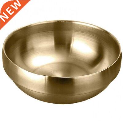 Stainless Steel Heat Insulated Round Rice Soup Bowl Kitchen