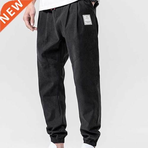 2021 Summer New Men's Harem Pants Ankle-Length Slim Fit Comf