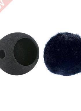 Foam Mic Cover Artificial Fur Mic Windscreen Muff for Blue S