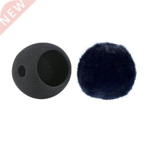 Foam Mic Cover Artificial Fur Mic Windscreen Muff for Blue S