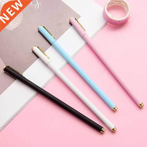 Cute 0.5mm Metal Gel Pens for School Writing Supply Quality