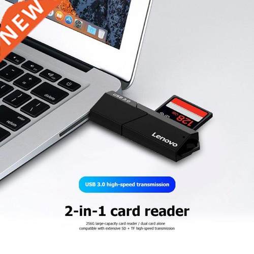 Lenovo D204 Portable 5Gbps USB 3.0 Card Reader 2 in 1 SD TF