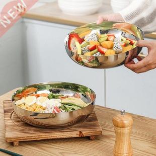Stainless Steel Salad Bowls Soup Rice Noodle Ramen Bowl