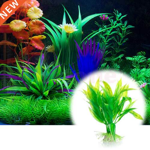 1PCS Artificial Aquarium Decor Plants Water Weeds Ornament A