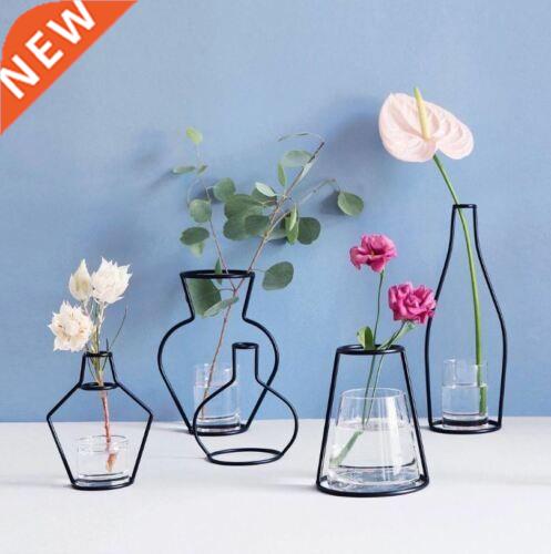 XMAS Gift Brand New Style Retro Iron Line Flowers Vase