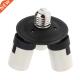 Light Bulb Base Socket Splitter Studio Lamp 3E27 Converter