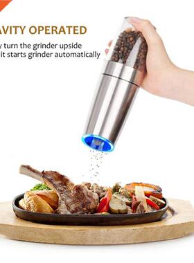 Automatic Salt and Pepper Grinder with LED Light Set